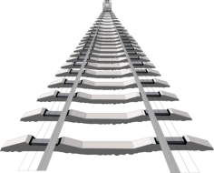 Railway Lines Sketch Style Svg Vector, Free Vectors File